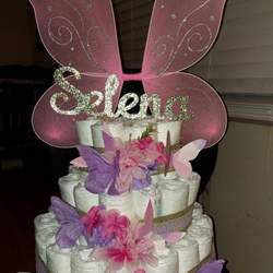 Purple/Pink Butterfly Babyshower - purple and pink butterflies