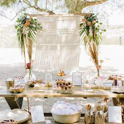 Boho chic garden baptism - Boho Chic