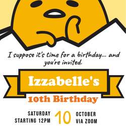 Belle’’s Gudetama 10th Birthday Party  - Gudetama 