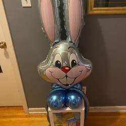 Easter Stuffed Bunny Balloons  - Bunny Balloons 