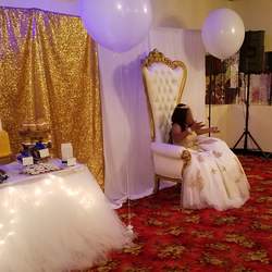 Shazana's Sweet 16  - Royal Blue and Gold