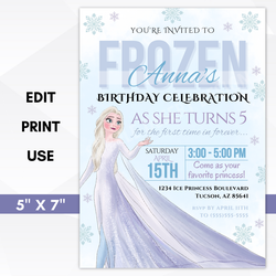 Frozen Anna Party Invitation - Frozen (Disney)