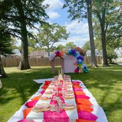 Gabys Birthday  - Orange and pink 