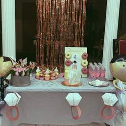 Bridal Shower - pink and white 