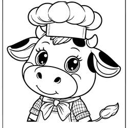Free Printable Easy Cow Coloring Pages With Fun Designs! - Coloring Pages