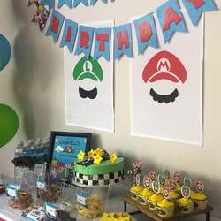 Super Mario Birthday Party for Campbell - Super Mario Bros