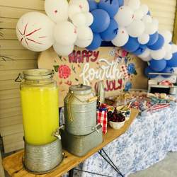 Red white and Gingham  - Fourth of July 