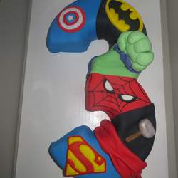 Third Superhero Birthday - Superheroes