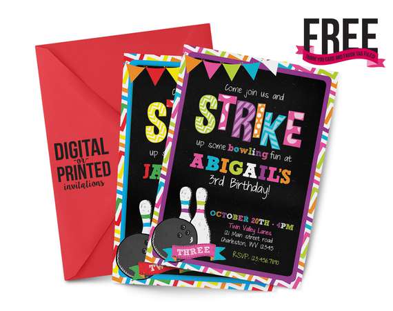 Bowling-chalkboard-birthday-invitation-570
