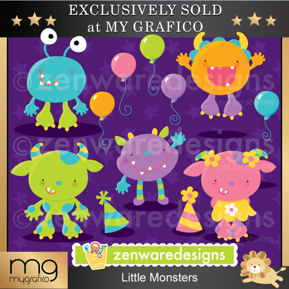 Little-monsters-clipart-570