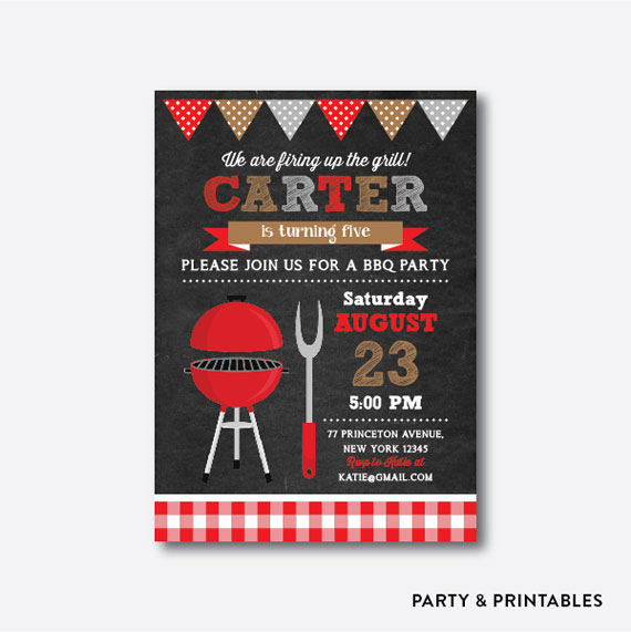 Bbq Chalkboard Kids Birthday Invitation Bbq-chalkboard-kids-birthday-invitation-570