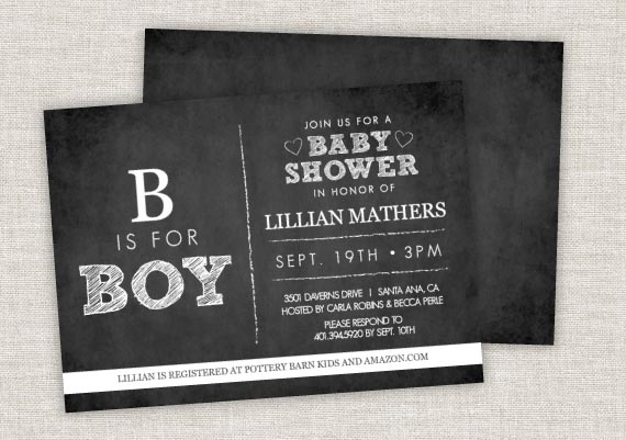 Chalkboard B is for Boy Baby Shower Invitation Chalkboard-baby-shower-invitation-570
